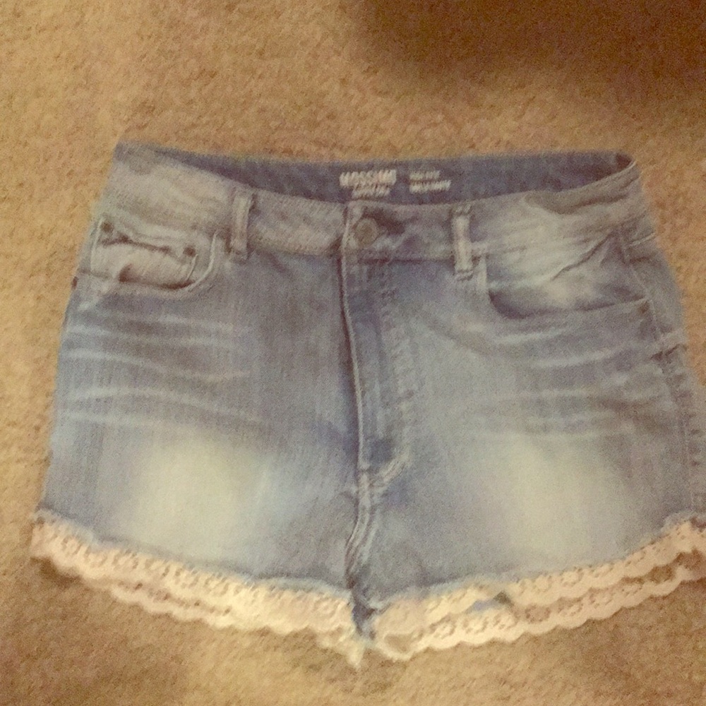 High rise target denim shorts size 15
